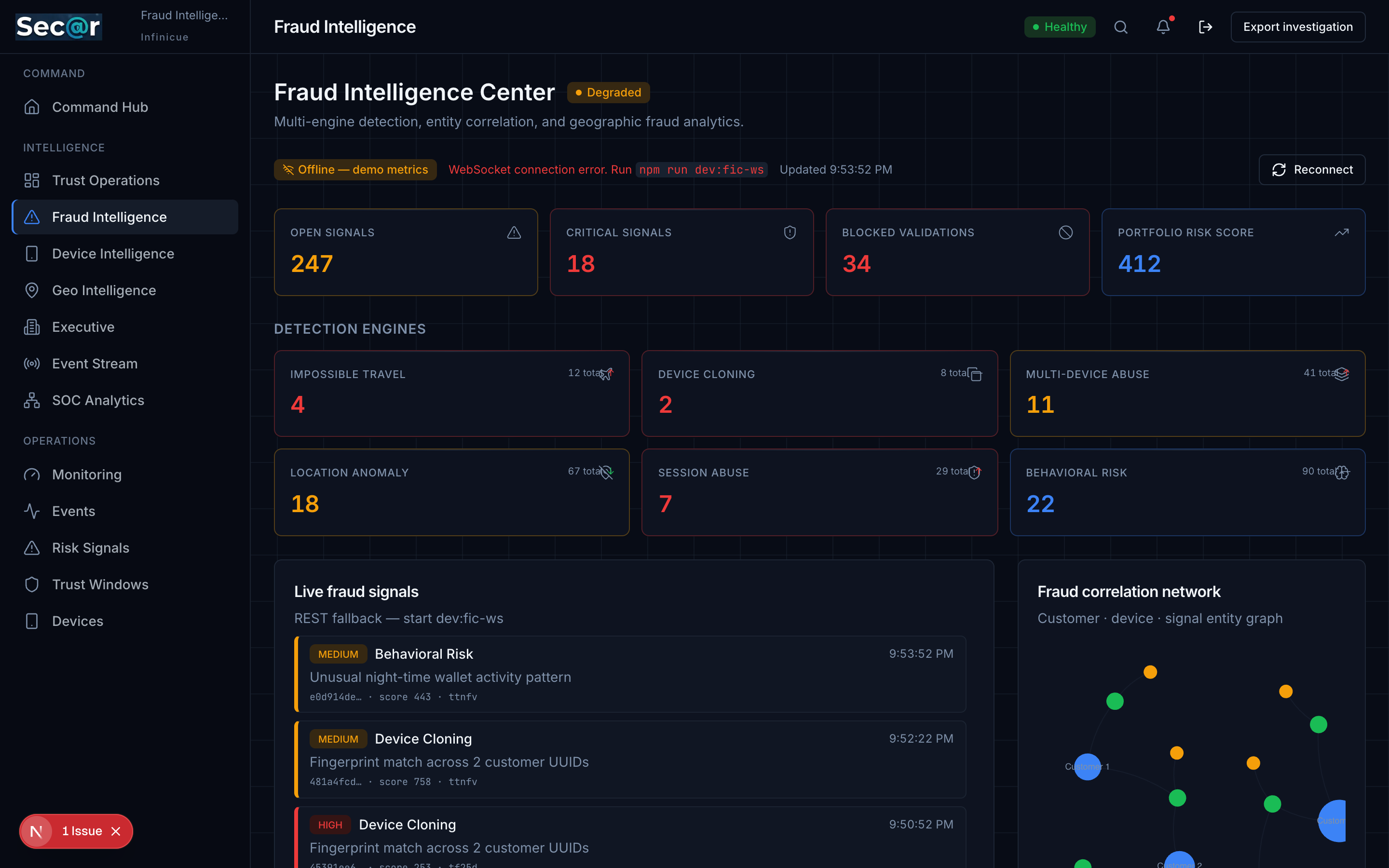 SEC@R Fraud Intelligence Center